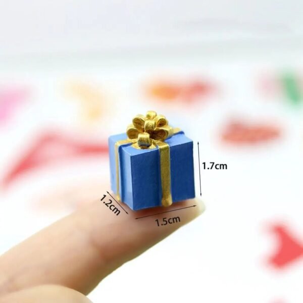 Mini cadeaux de noël en résine Miniature - 10 pièces
