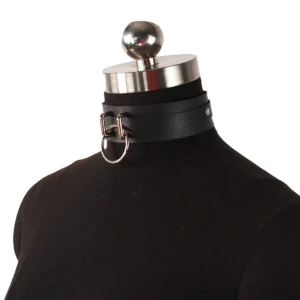 Collier en Cuir avec Anneau