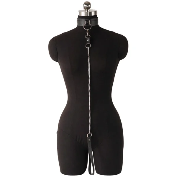 Collier en Cuir avec Anneau – Image 5
